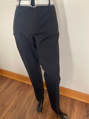 Classic Black Pants w/ White & Black Belt. Item# TSp46